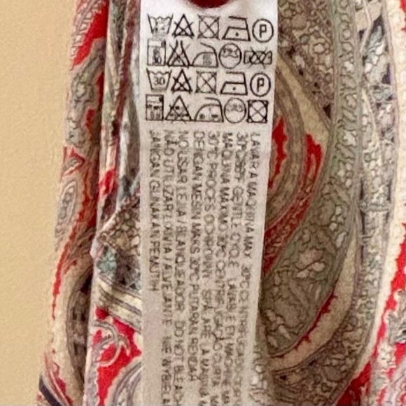 Zara|Vibrant Paisley Halter Mini Dress Tunic Lightweight & Flowy for Summer Sz M - Picture 7 of 7